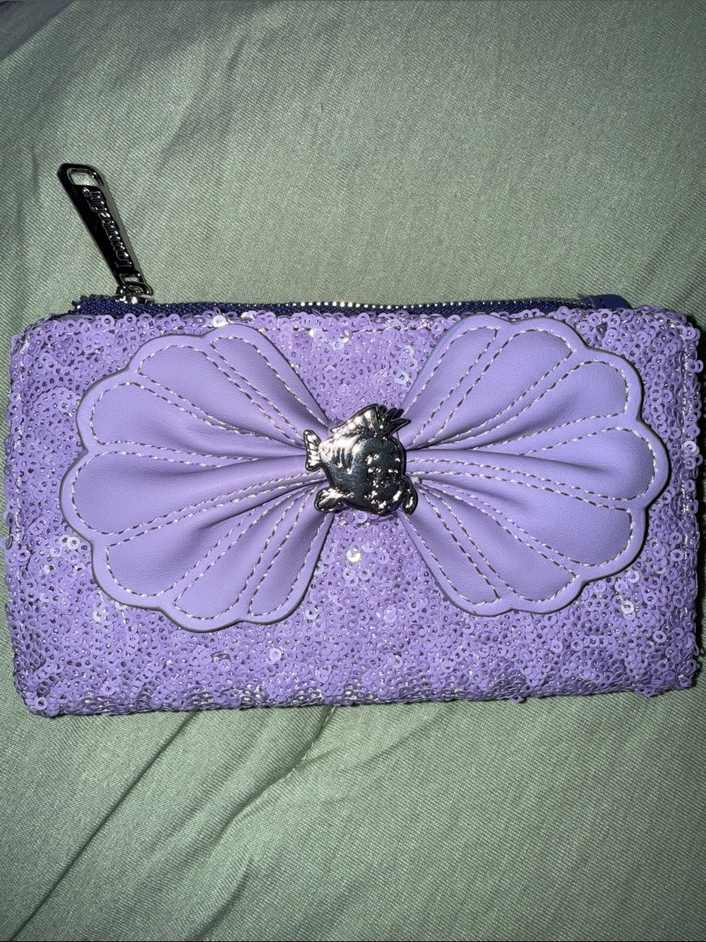 Loungefly Disney Little Mermaid Mini Backpack with Matching Wallet - Picture 6 of 9